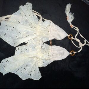 SHEIN White Lace Tank Top